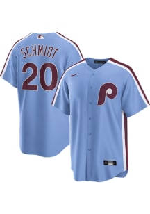 Mike Schmidt Philadelphia Phillies Mens Replica Alt Jersey - Light Blue