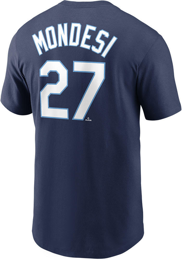 Adalberto Mondesi Kansas City Royals Navy Blue Name Number Short Sleeve Player T Shirt
