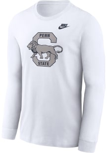 Mens Penn State Nittany Lions White Nike Legacy Logo Tee