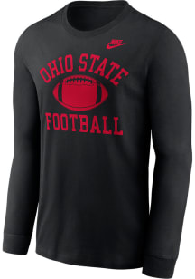Mens Ohio State Buckeyes Black Nike Cotton Tee