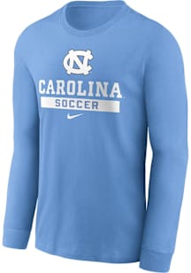 Nike North Carolina Tar Heels Light Blue Soccer Long Sleeve T Shirt