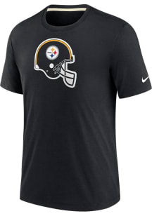 Nike Pittsburgh Steelers Black TRI-BLEND Short Sleeve Fashion T Shirt