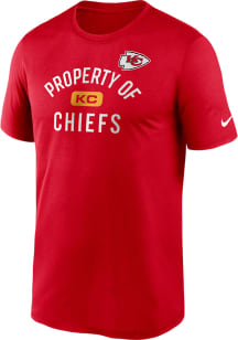 Nike Kansas City Chiefs Red Property Of Short Sleeve T Shirt