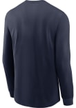 Nike Penn State Nittany Lions Navy Blue Ice Hockey Long Sleeve T Shirt