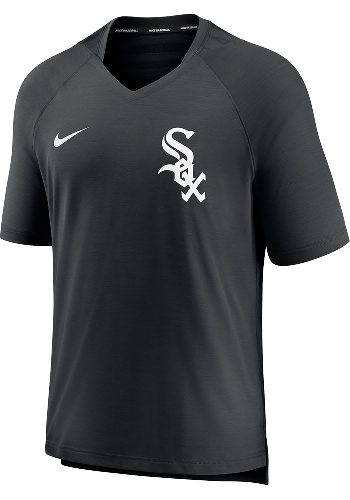 Nike Chicago White Sox Black Pregame Short Sleeve Fashion T Shirt