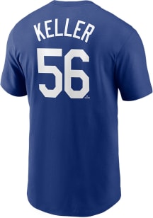 Brad Keller Kansas City Royals Blue Name and Number Short Sleeve Player T Shirt