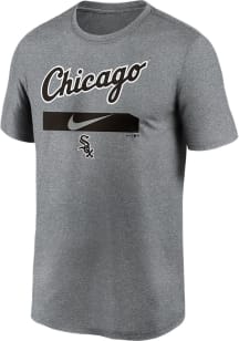Nike Chicago White Sox Grey City Swoosh Legend Short Sleeve T Shirt