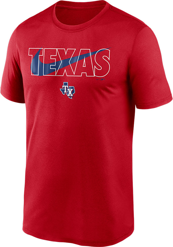 Nike Texas Rangers Blue My Town Legend Short Sleeve T Shirt, Blue, 100% POLYESTER, Size S, Rally House