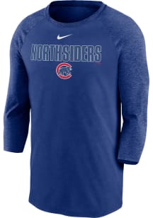 Nike Chicago Cubs Blue Local Phrase Long Sleeve Fashion T Shirt