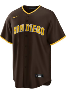 San Diego Padres Mens Nike Replica Alt Jersey - Brown