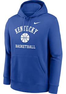 Nike Kentucky Wildcats Mens Blue Club Fleece Long Sleeve Hoodie