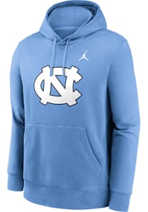 Nike North Carolina Tar Heels Mens Light Blue Club Fleece Long Sleeve Hoodie