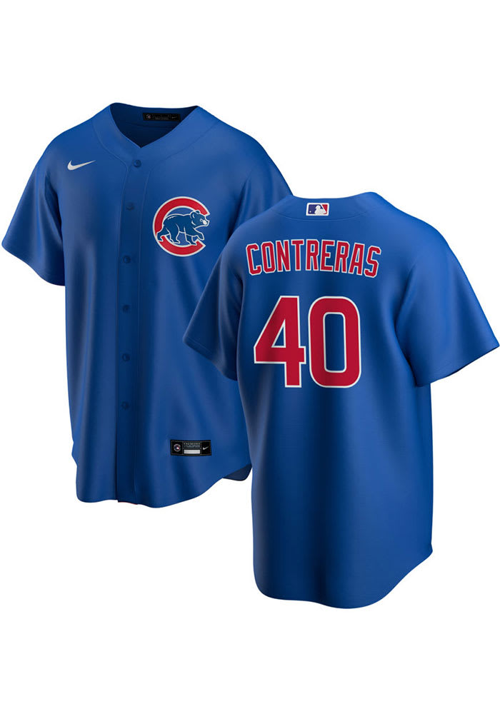 Willson Contreras Chicago Cubs Mens Replica Alt Replica Jersey - Blue