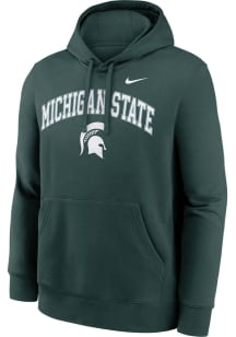 Mens Michigan State Spartans Green Nike Club Fleece Hooded Sweatshirt