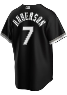 Tim Anderson Chicago White Sox Mens Replica Alt Jersey - Black