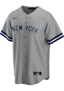 New York Yankees Mens Nike Replica Away Jersey - Grey