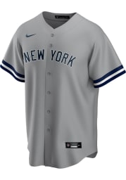 New York Yankees Mens Nike Replica Road Replica Jersey - Grey