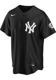 New York Yankees Mens Nike Replica Replica Jersey - Black