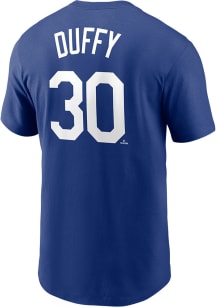 Danny Duffy Kansas City Royals Blue Name And Number Short Sleeve Player T Shirt