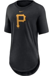 Nike Pittsburgh Pirates Womens Black Weekend Short Sleeve T-Shirt