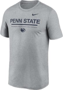 Penn State Nittany Lions Grey Nike Legend Short Sleeve T Shirt