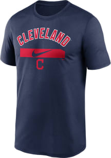 Nike Cleveland Indians Navy Blue Icon Legend Short Sleeve T Shirt