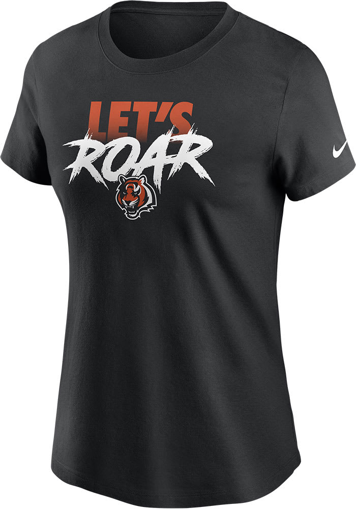 Nike Cincinnati Bengals Womens Black Local Roar Short Sleeve T-Shirt