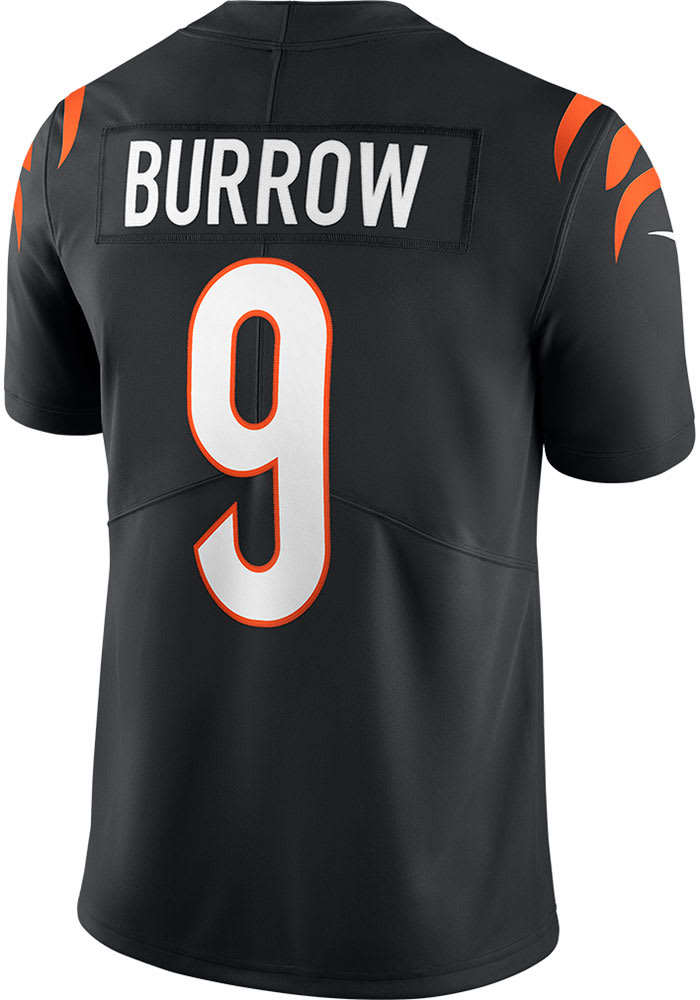 Joe Burrow Cincinnati Bengals Nike Orange Vapor Limited Stitched Jersey