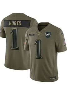 Jalen Hurts Nike Philadelphia Eagles Mens Olive Salute to Service Limited Football Jersey