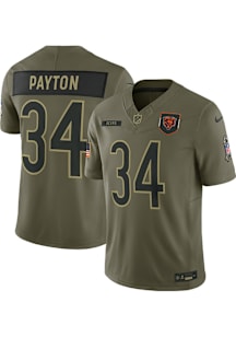 Walter Payton Nike Chicago Bears Mens Olive Salute to Service Limited Football Jersey
