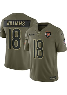 Caleb Williams Nike Chicago Bears Mens Olive Salute to Service Limited Football Jersey