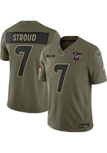 CJ Stroud Nike Houston Texans Mens Olive Salute to Service Limited Football Jersey