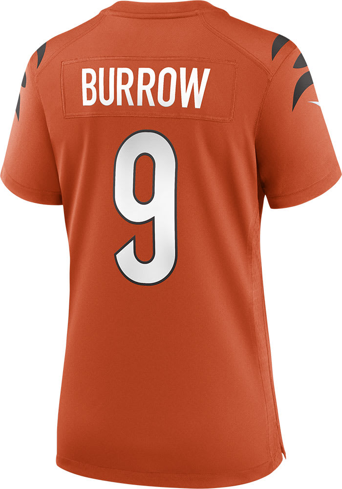 Women's Nike Joe Burrow Orange Cincinnati Bengals Game Jersey