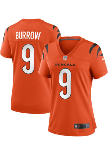 Joe Burrow  Nike Cincinnati Bengals Womens Orange Alternate Game Football Jersey