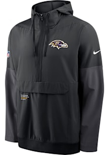Nike Baltimore Ravens Mens Black Sideline Anorak Pullover Jackets