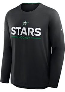 Dallas Stars Black Authentic Pro Rink Long Sleeve T-Shirt