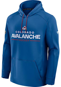 Colorado Avalanche Mens Blue Authentic Pro Rink Poly Hood