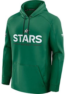 Dallas Stars Mens Kelly Green Authentic Pro Rink Poly Hood