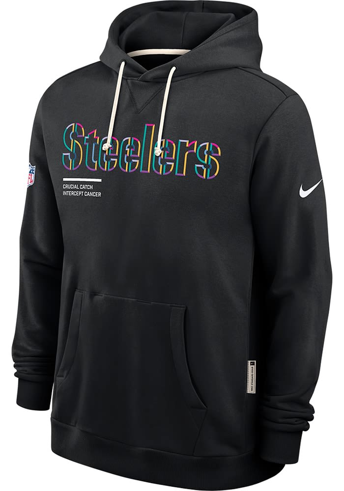 Nike Pittsburgh Steelers Mens BLACK Crucial Catch Hoodie - 173227176