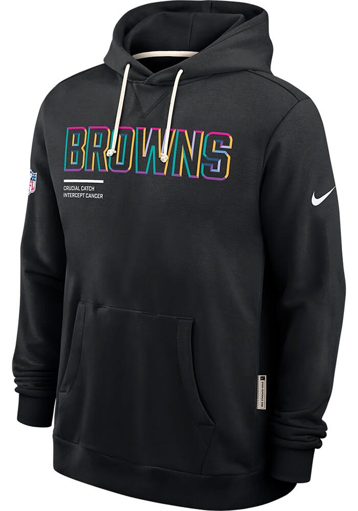 Nike Cleveland Browns Mens BLACK Crucial Catch Hoodie 173227177
