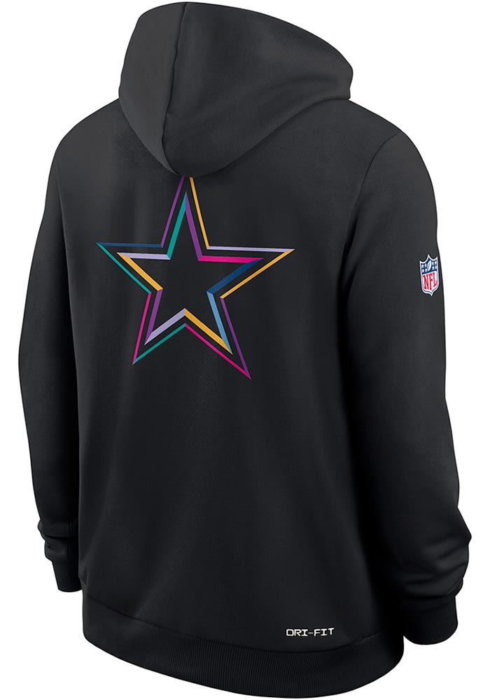Nike Dallas Cowboys Mens BLACK Crucial Catch Hoodie - 173227180