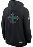 Nike New Orleans Saints Mens Black Crucial Catch Long Sleeve Hoodie