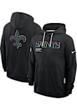 Nike New Orleans Saints Mens Black Crucial Catch Long Sleeve Hoodie