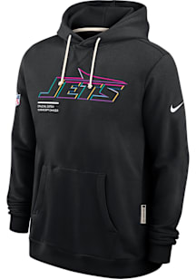 Nike New York Jets Mens Black Crucial Catch Long Sleeve Hoodie