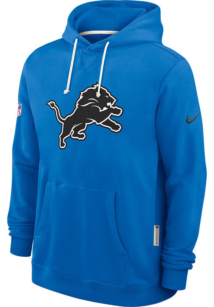 Nike Detroit Lions Mens BLUE Sideline Hoodie - 173227193