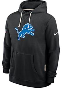 Nike Detroit Lions Mens Black Alternate Sideline Long Sleeve Hoodie