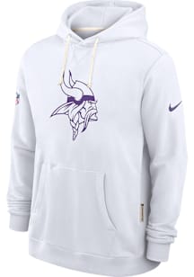 Nike Minnesota Vikings Mens White Alternate Sideline Long Sleeve Hoodie