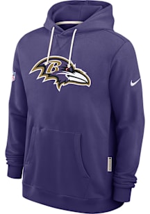 Nike Baltimore Ravens Mens Purple Sideline Long Sleeve Hoodie