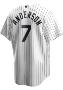 Tim Anderson Chicago White Sox Mens Replica Home Jersey - White