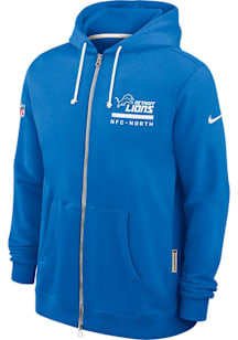 Nike Detroit Lions Mens Blue Sideline Long Sleeve Full Zip Jacket